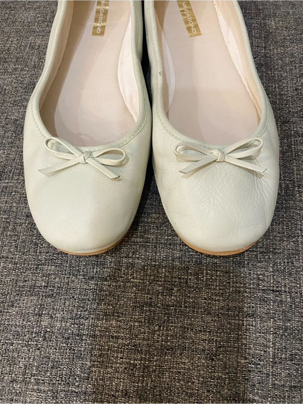 Vagabond Mint Leather Ballet Flats Women’s Size 38 - Picture 2 of 11